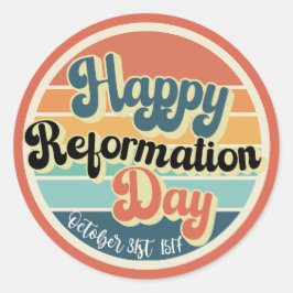 Happy Reformation Day  Ronde Sticker
