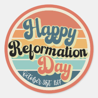 Happy Reformation Day  Ronde Sticker
