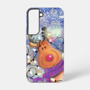 Happy Reindeer Christmas Samsung of iPhone hoesjes Galaxy Hoesje