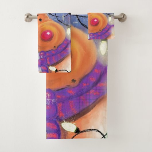 Happy Reindeer - Kerstmis Bad Handdoek (Insitu)