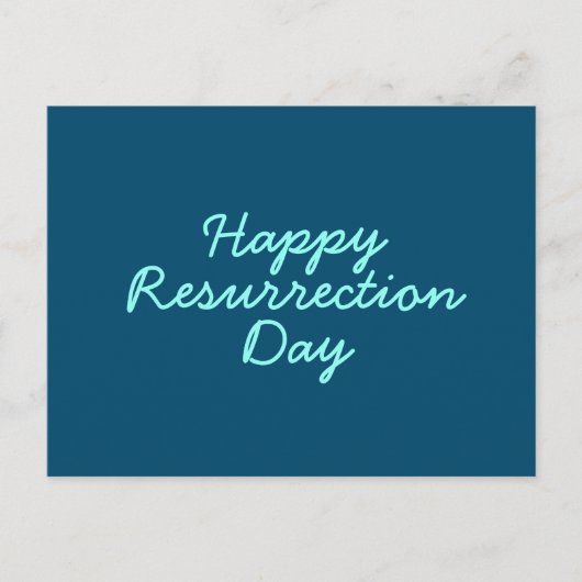 Happy Resurrection Day in Blue Briefkaart (Voorkant)
