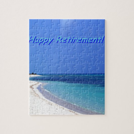 Happy Retirement - Blauwe lucht, blauwe oceaan Legpuzzel (Verticaal)