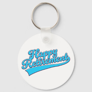 Happy Retirement Blue editie Sleutelhanger