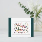 Happy Retirement Briefkaart (Staand voorkant)