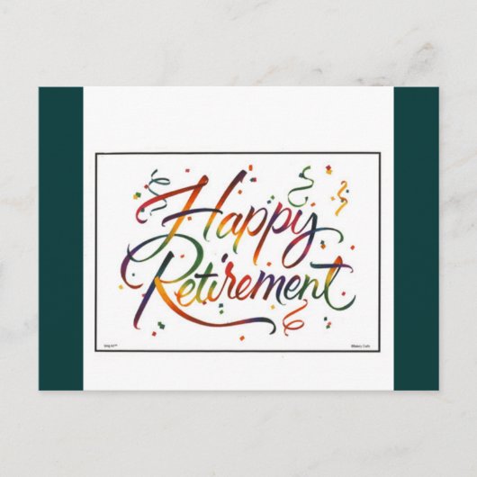 Happy Retirement Briefkaart (Voorkant)