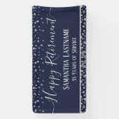 Happy Retirement Budget Confetti Banner (Verticaal)