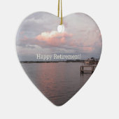 Happy Retirement - Cedar Key Florida Keramisch Ornament (Rechts)
