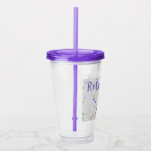 Happy Retirement Confetti Acryltumbler Acryl Drinkbeker (Rechts)