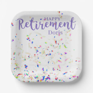 Happy Retirement Confetti Paper Bord