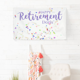 Happy Retirement Confetti Spandoek