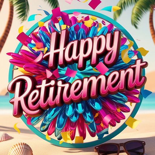 Happy Retirement Feestdagenkaart