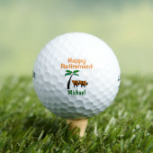 Happy Retirement Gefeliciteerd Beach Relax Golfballen (Insitu Shirt)
