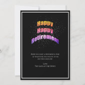 Happy Retirement Gefeliciteerd dat je het leuk heb Kaart (Achterkant)