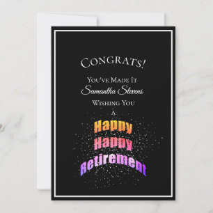 Happy Retirement Gefeliciteerd dat je het leuk heb Kaart