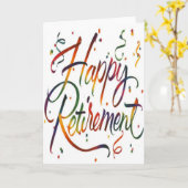 Happy Retirement Kaart (Gele Bloem)