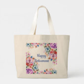 Happy Retirement Large Tote Bag (Dos)