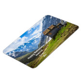 Happy Retirement Love Personalized Mountain Cabin Magneet (Linkerzijde)