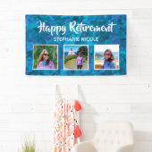 Happy Retirement Ocean Blue Multiple Photos Spandoek (Insitu)