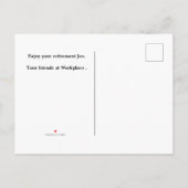 Happy Retirement  Outdoors Gevist Sjabloon (Achterkant)