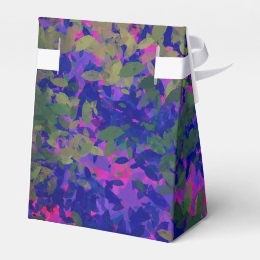 Happy Retirement Paars Blue Garden Hand gestikt Bedankdoosjes (Achterkant)