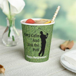 Happy Retirement Paper cup Papieren Bekers