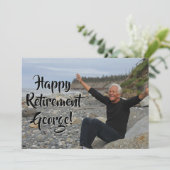 Happy Retirement Party - Foto Kaart (Staand voorkant)