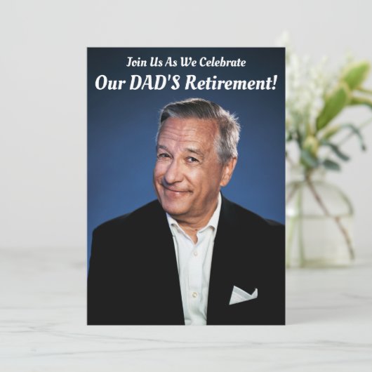Happy Retirement Party - Pap Photo Kaart (Staand voorkant)