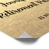 Happy Retirement Party welkomstteken Poster (Hoek)