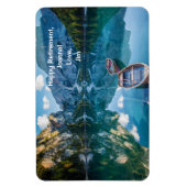 Happy Retirement Personalized Mountains Lake Magneet (Verticaal)