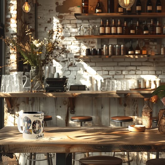 Happy Retirement Photo Collage Mok - Aangepaste na