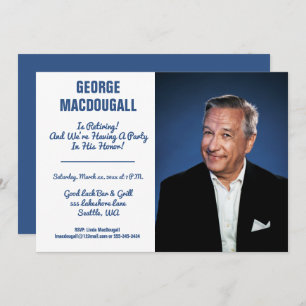 Happy Retirement Photo Party Kaart