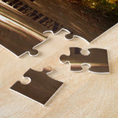 Happy Retirement Red Barn Autumn Road Legpuzzel (Zijkant)