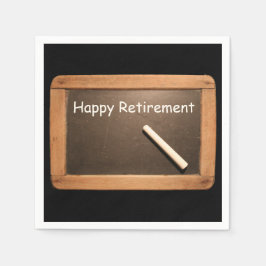 Happy Retirement  School Slate Paper Napkin Servet