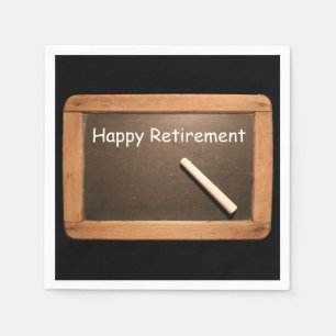 Happy Retirement  School Slate Paper Napkin Servet