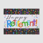 Happy Retirement Tissuepapier (Voorkant)