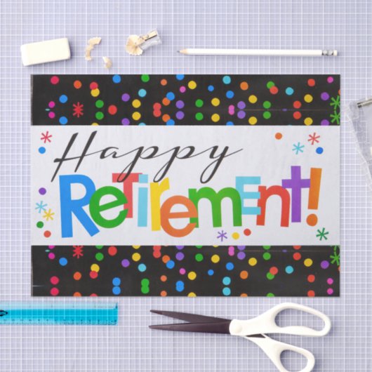 Happy Retirement Tissuepapier (Craft)