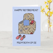Happy Retirement van ons beiden Kaart (Gele Bloem)