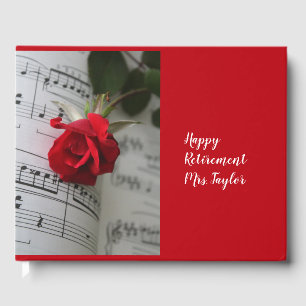 Happy Retirement voor muzikale leraren of muzikant Gastenboek