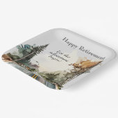 Happy Retirement Waterverf Road Paper Bord (Gebogen)