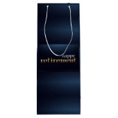 Happy Retirement Wine Gift Bag Wijn Cadeautas (Achterkant)