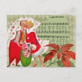 Happy Retro 1950s kerstpaar Feestdagenkaart (Voorkant)