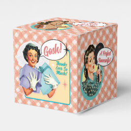 Happy Retro Bride Vrijgezellenfeest gunstbox Bedankdoosjes