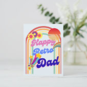 Happy Retro Dad Briefkaart (Staand voorkant)