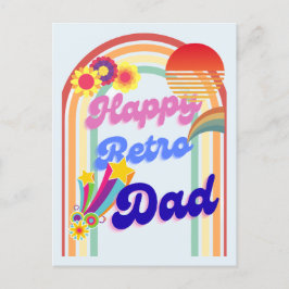 Happy Retro Dad Feestdagenkaart