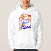 Happy Retro Dad Hoodie (Voorkant)