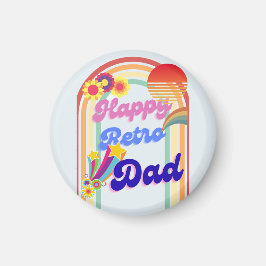 Happy Retro Dad Magneet