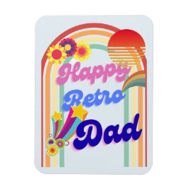Happy Retro Dad Magneet