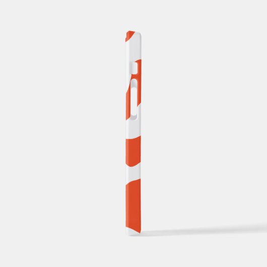 Happy Retro Daisy in Sinaasappel en Wit iPhone Hoesje (Linkerkant)