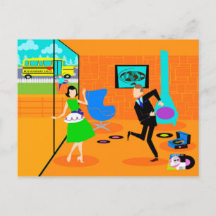 Happy Retro Parents Briefkaart