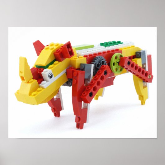 Happy Rhino-Poster Poster (Voorkant)